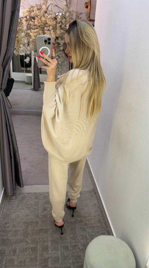 Conjunto Tricot Capa E Calça Jogger Lorena