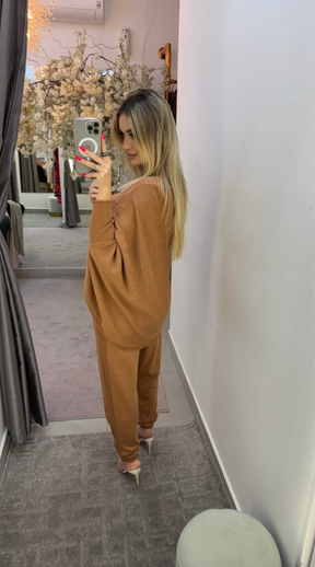 Conjunto Tricot Capa E Calça Jogger Lorena